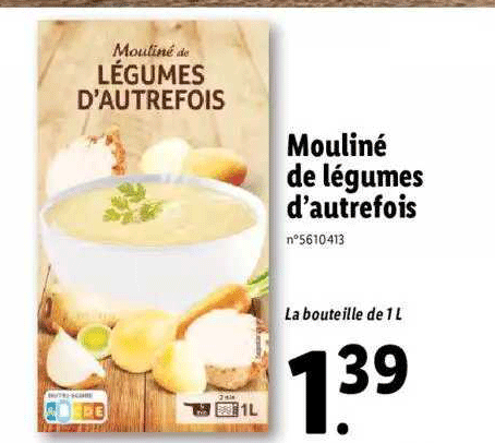 mouliné de légumes d'autrefois