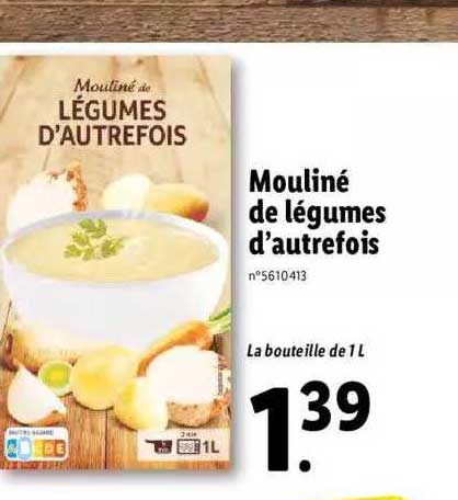 mouliné de légumes d'autrefois