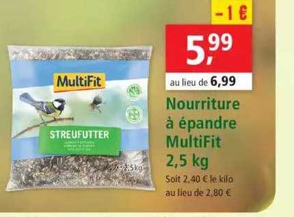nourriture à épandre multifit 2,5 kg