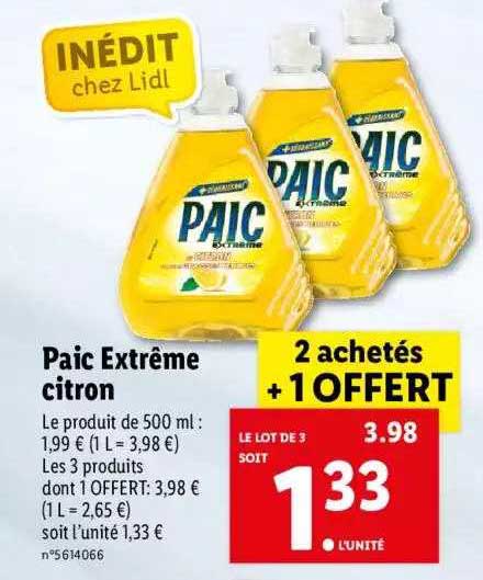 Paic Extrême Citron