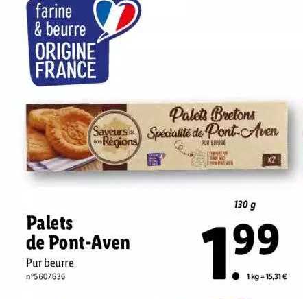palets de pont-aven saveurs de nos régions