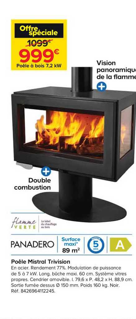 panadero poêle mistrol trivision