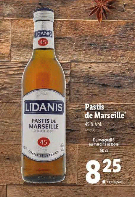 Pastis De Marseille Lidanis