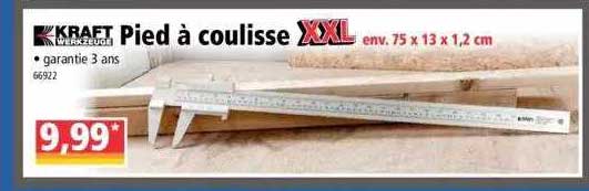 pied à coulisse xxl kraft