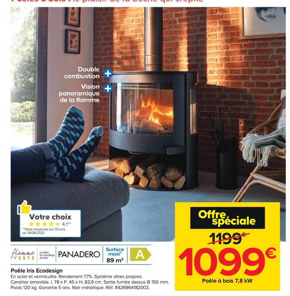 poèle iris ecodesign