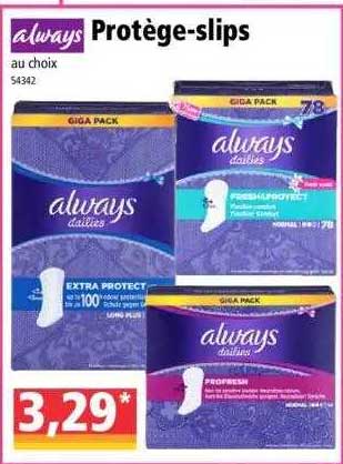protège-slips always