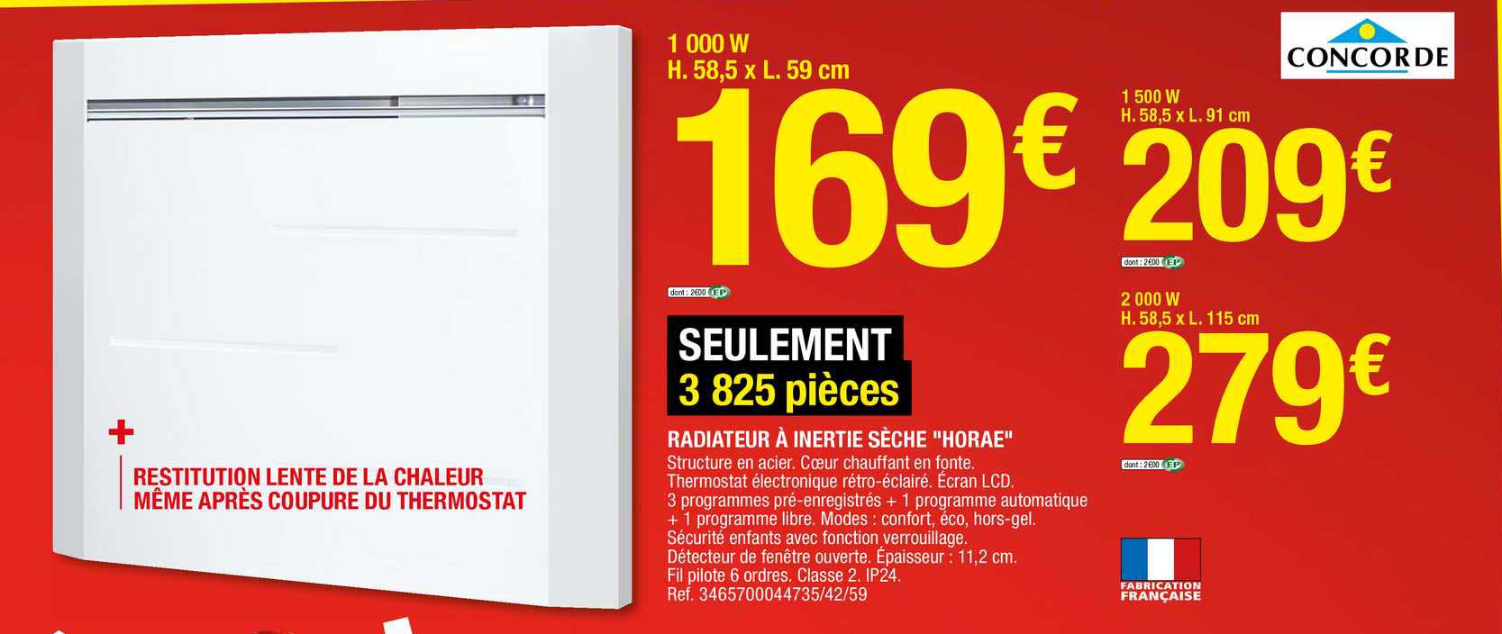 Radiateur à Inertie Sèche "horae"