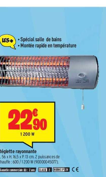 réglette rayonnante