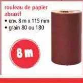 rouleau de papier abrasif