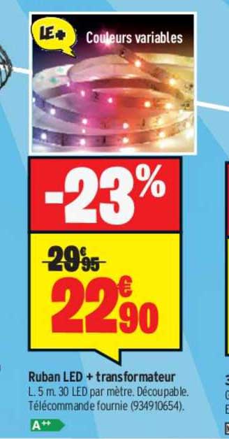 ruban led + transformateur