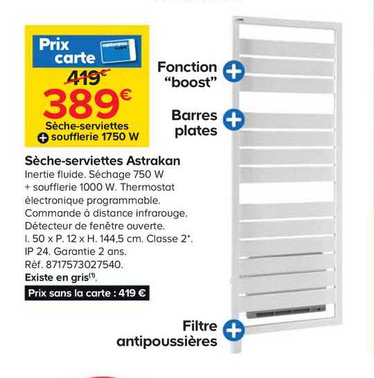 sèche-serviettes astrakan