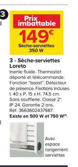 Sèche-serviettes Loreto