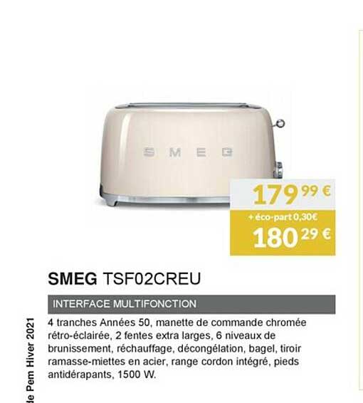 Smeg Tsf02creu Interface Multifonction