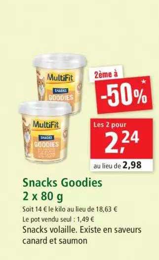 snacks goodies 2 x 80 g
