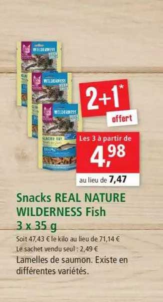snacks real nature wilderness fish 3 x 35 g