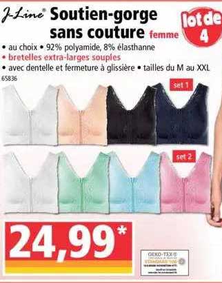 soutien-gorge sans couture femme j-line