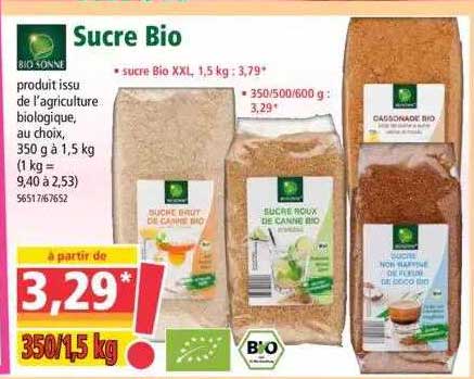 sucre bio bio sonne