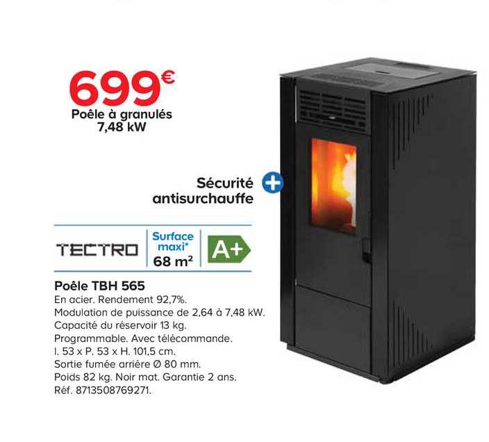 Tectro Poêle Tbh 565