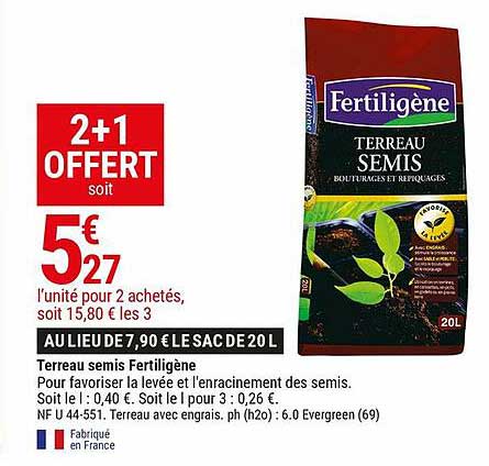 terreau semis fertiligène