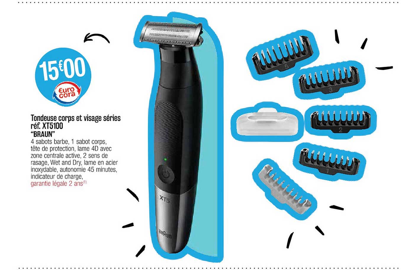 tondeuse corps et visage séries "braun"