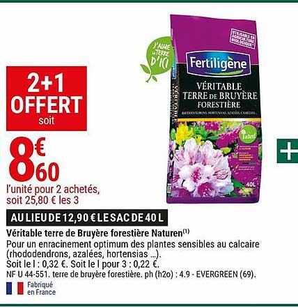 Véritable Terre De Bruyère Forestière Naturen Fertiligène