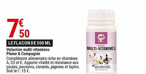 Volacrine Multi-vitamines Plume & Compagnie