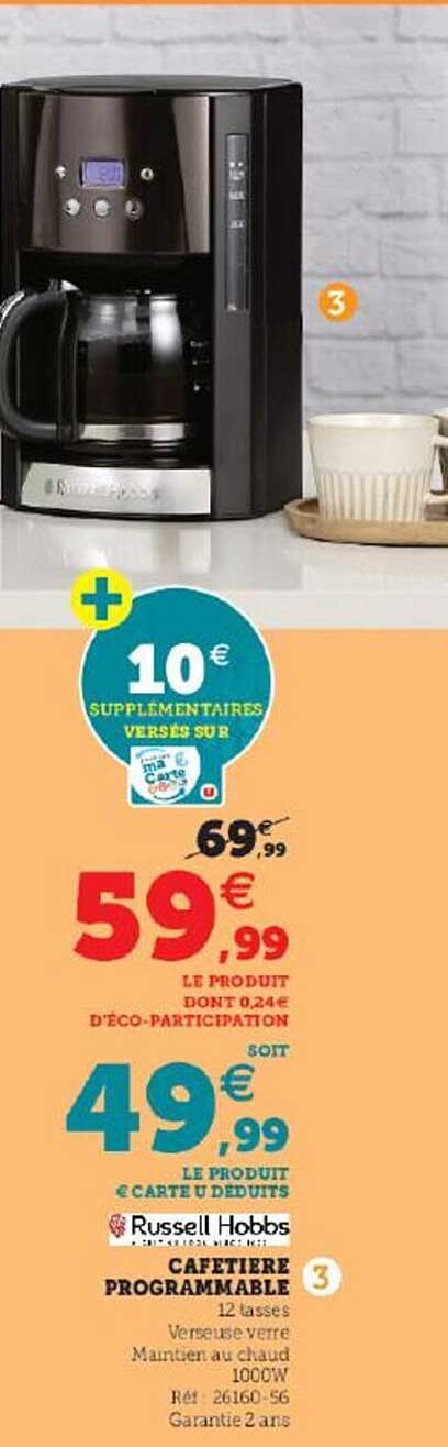 cafetière programmable russell hobbs