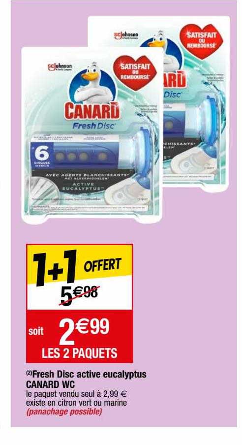 fresh disc active eucalyptus canard wc