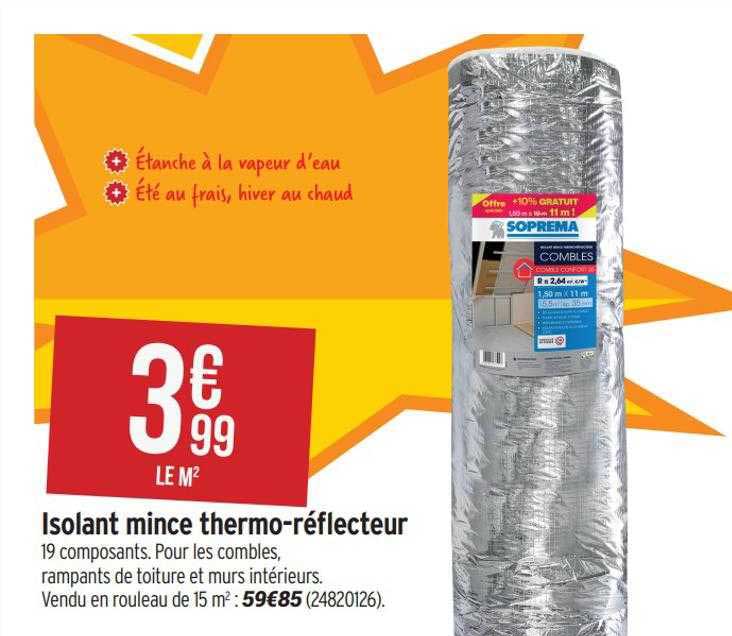 isolant mince thermo-réflecteur