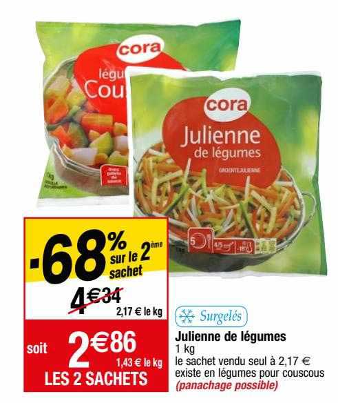 julienne de légumes cora