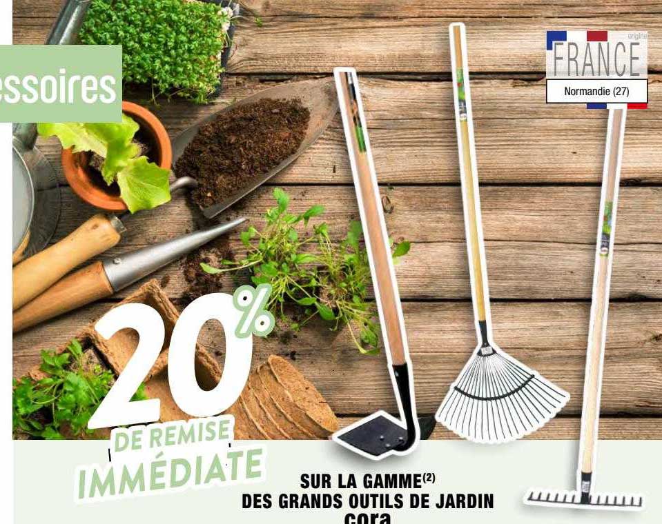 la gamme des grands outils de jardin cora