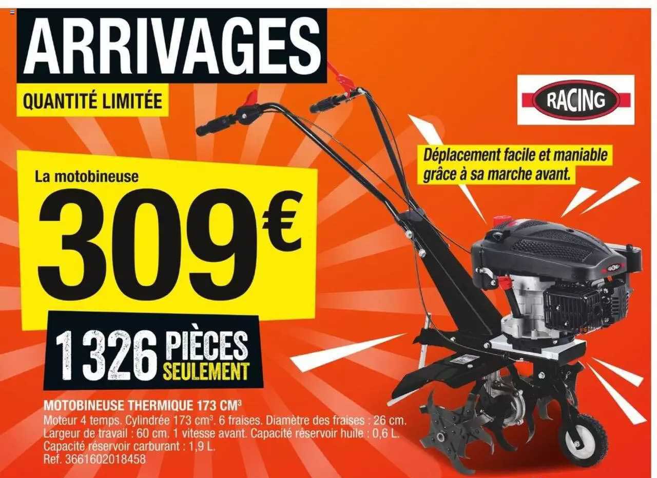 Motobineuse Thermique 173 Cm Racing