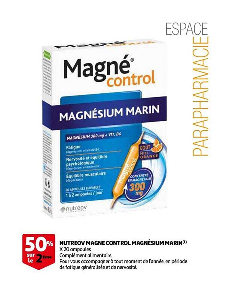nutreov magne control magnésium marin