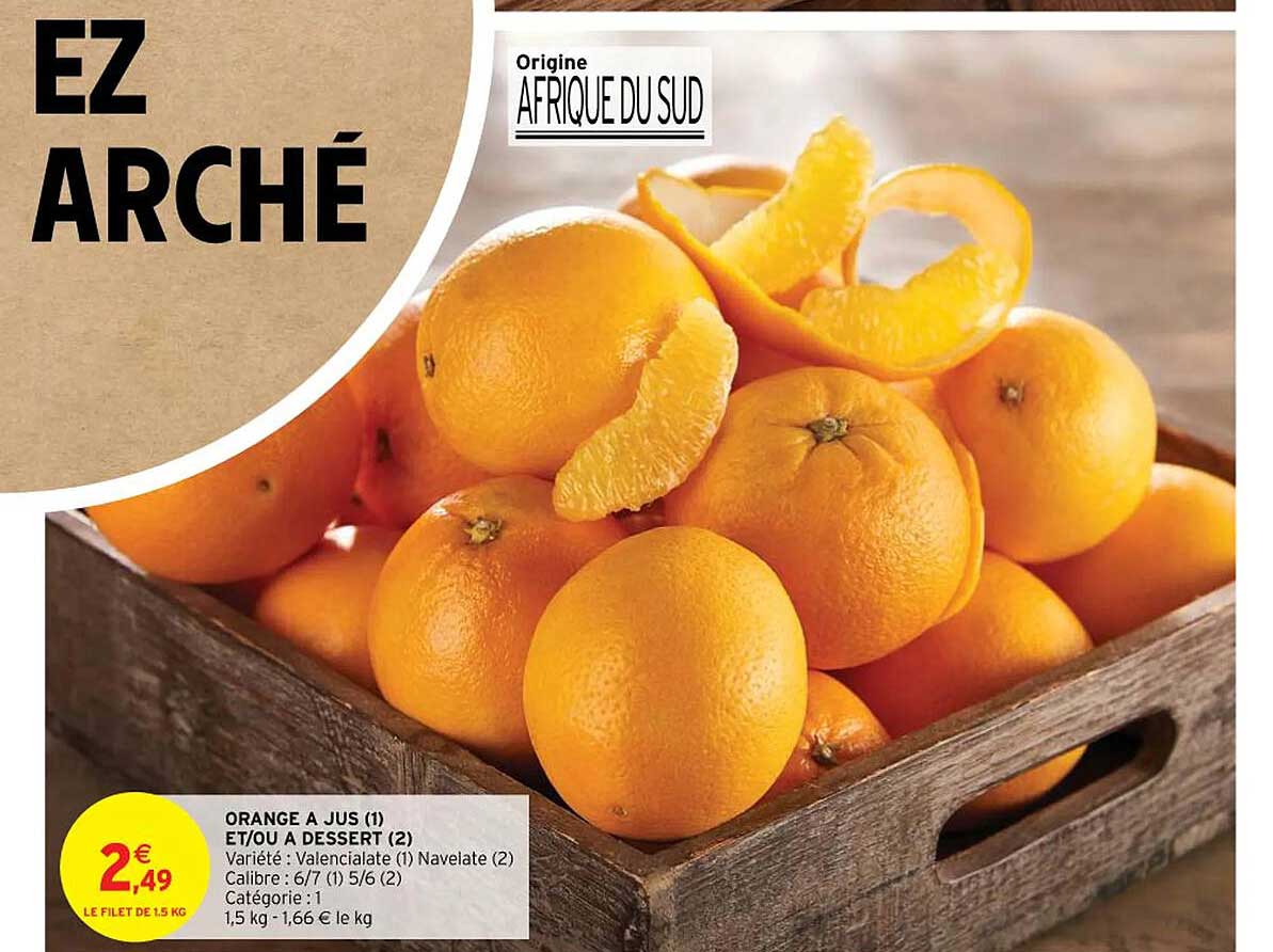 Orange à Jus Et-ou à Dessert