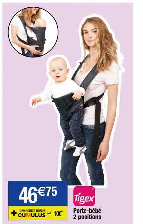 porte-bébé 2 positions tigex