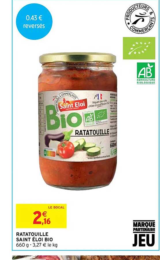 ratatouille saint éloi bio
