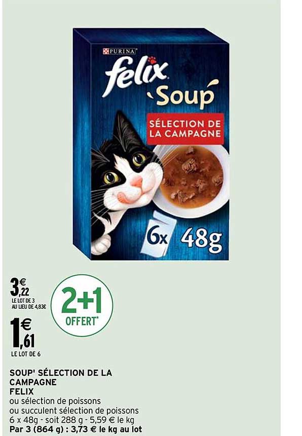soup sélection de la campagne felix