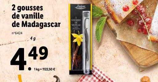 2 Gousses De Vanille De Madagascar
