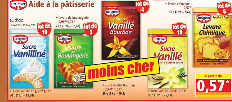 aide à la pâtisserie dr. oetker