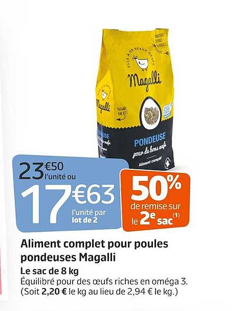 aliment complet pour poules pondeuses magalli