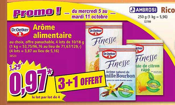 arôme alimentaire dr. oetker