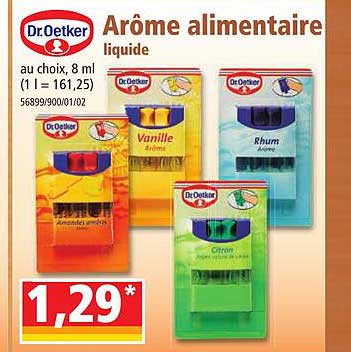 arôme alimentaire liquide dr. oetker