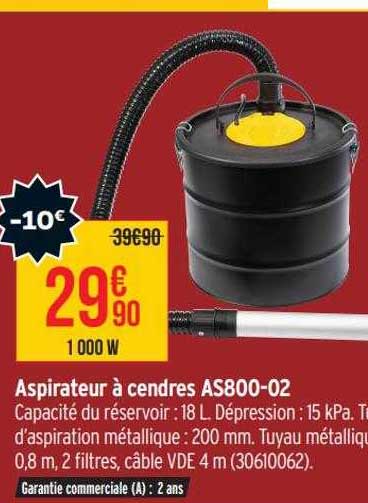 aspirateur à cendres as800-02