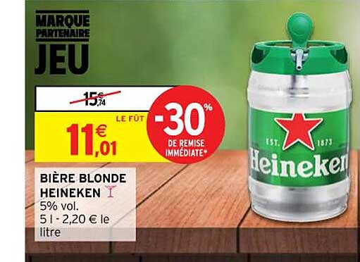Bière Blonde Heineken
