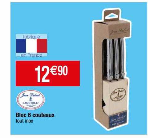 bloc 6 couteaux jean dubost