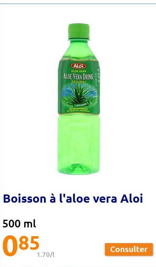 boisson à l'aloe vera aloi