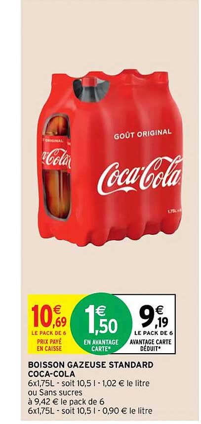 boisson gazeuse standard coca-cola