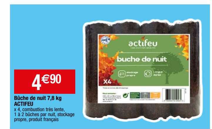 Bûche De Nuit 7,8 Kg Actifeu