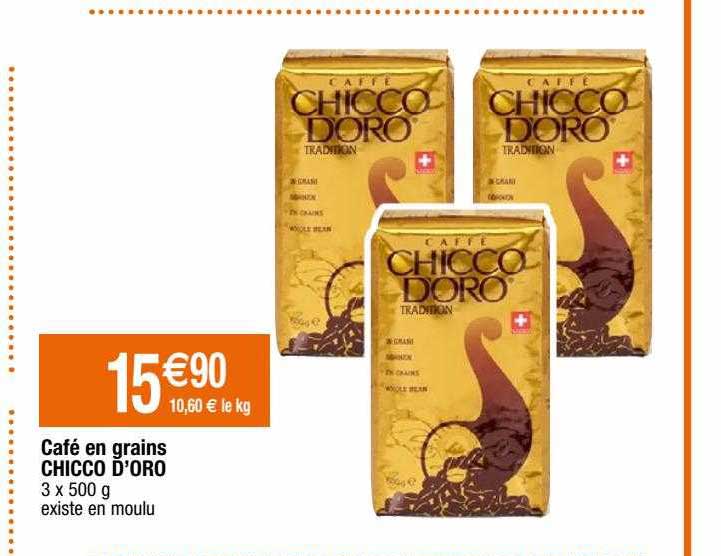 café en grains chicco d'oro