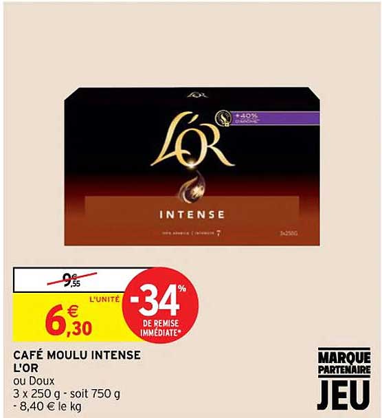 Café Moulu Intense L'or